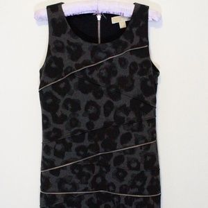 Michael Kors Leopard Animal Print Sleeveless Dress